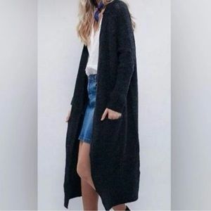Gorgeous Free People Wool Alpaca Long Cozy Cardigan Sweater